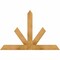 Ekena Millwork Saratoga Rough Sawn Timber Gable Bracket, Western Red Cedar, 48"W x 32"H x 2"D x 4"F, 16/12 Pitch GBW048X32X0204SAR00RWR - alternate 1